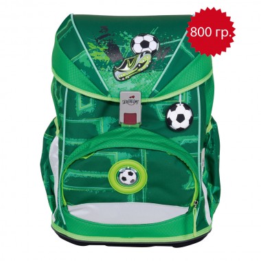 Школьный ранец 8405, расцветки Футбол на траве,  ErgoFlex (800 гр.)