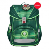 Школьный ранец 8405, расцветки Зеленое поле,  ErgoFlex Buttons (800 гр.)
