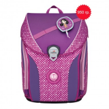 Школьный ранец 8408, расцветки Фиолетовый в точки,  MAX Buttons (950 гр.)